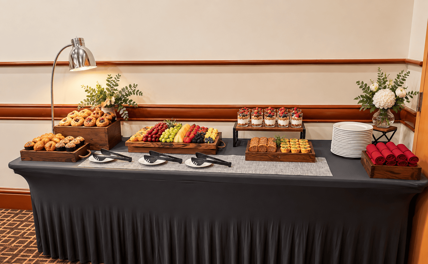 Breakfast buffet in the private dining room at Miccosukee Casino & Resort